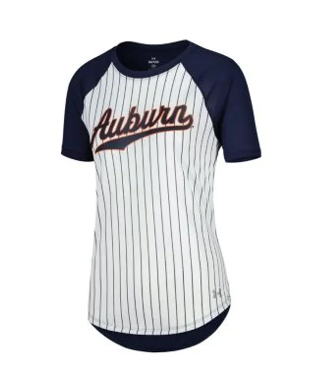 New Era Women's Atlanta Braves Pinstripe V-Neck T-Shirt - Macy's