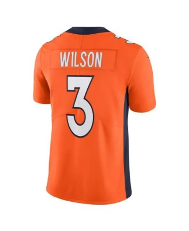 Men's Nike Russell Wilson Orange Denver Broncos Vapor Elite Jersey