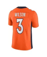 Men's Nike Russell Wilson Orange Denver Broncos Alternate Game Jersey Size: Small