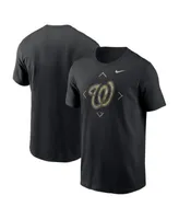 Fanatics Men's Charcoal Washington Nationals Official Logo Space