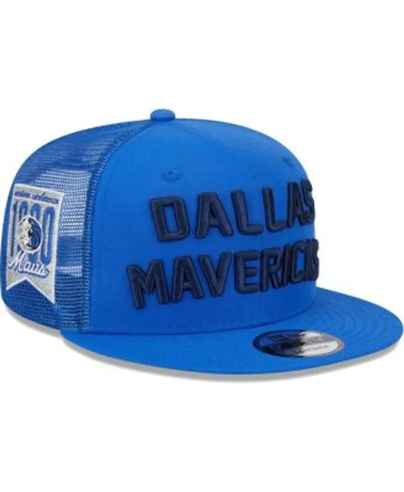 Men's Dallas Mavericks New Era White/Black Color Pack 9FIFTY Snapback Hat