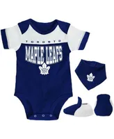 Girls Newborn & Infant Royal Toronto Blue Jays Three-Piece Bodysuit Bib &  Bootie Set