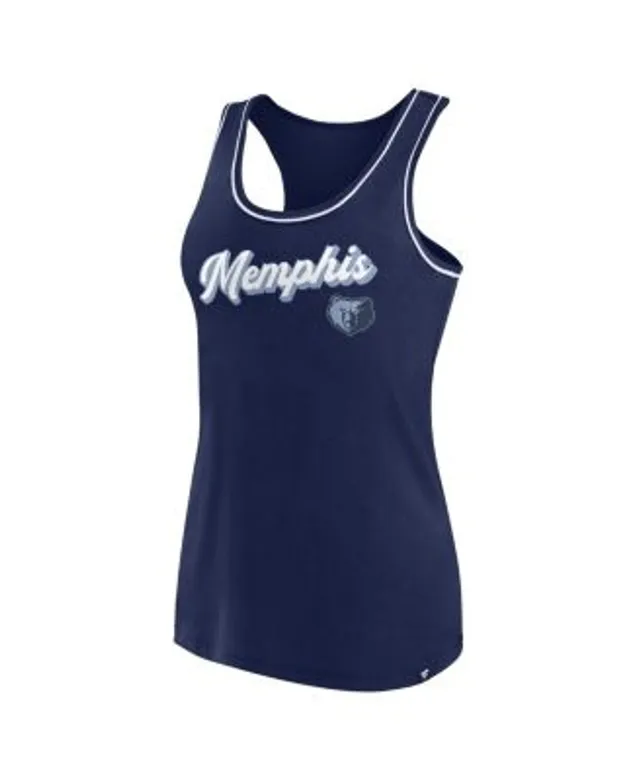 Women's Fanatics Branded Navy New York Yankees Wordmark Logo Racerback Tank Top