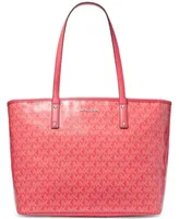 Michael Kors Laney Medium Leather Top Zip Tote Bag - Macy's