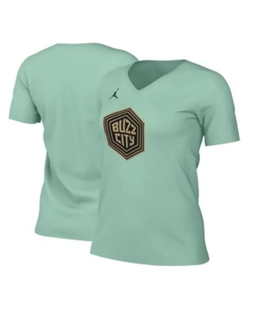 Nike Women's 2022-23 City Edition Philadelphia 76ers Blue V-Neck T-Shirt