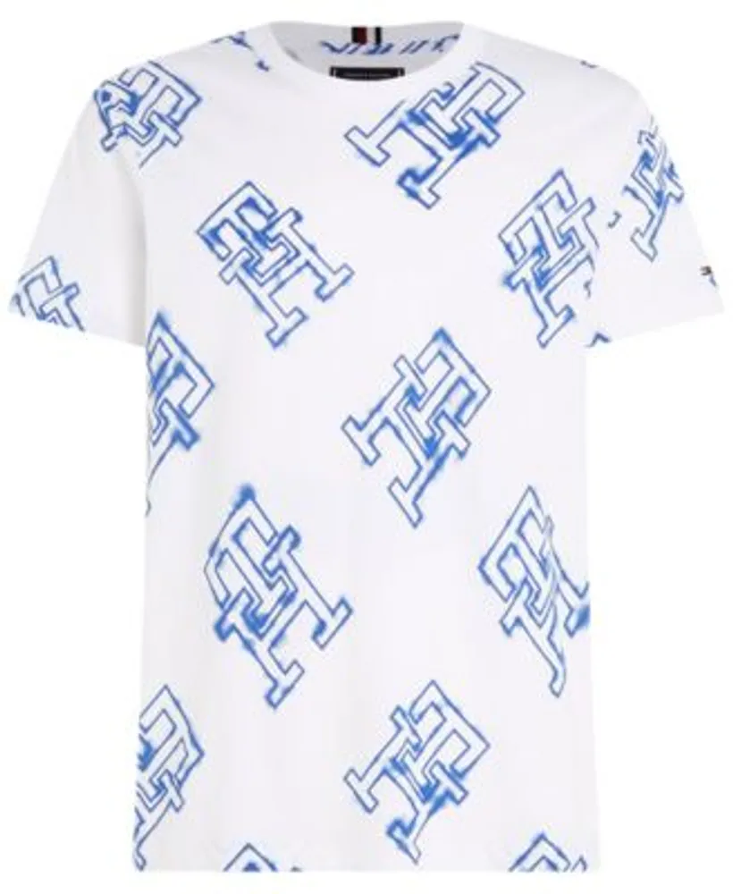 prinsesse sendt titel Tommy Hilfiger Men's Monogram Critter Allover-Print T-Shirt | Westland Mall