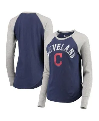 Touch Women's Royal and Gray Chicago Cubs Waffle Raglan Long Sleeve T-shirt  - Macy's