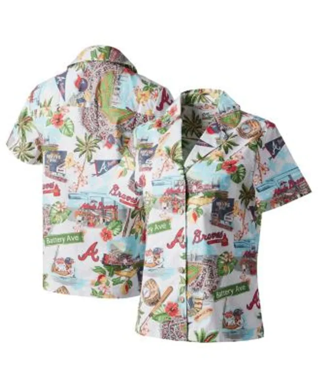 Reyn Spooner Youth St. Louis Cardinals scenic Button-Down Shirt - White - S (Small)