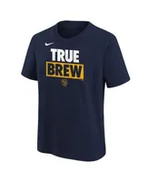 Youth Milwaukee Brewers Navy Star Wars This is the Way T-Shirt
