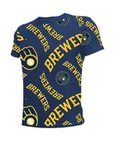 Youth Navy Milwaukee Brewers Disney Game Day T-Shirt