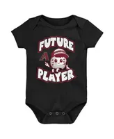 Outerstuff Newborn & Infant Heather Gray/Black/White Chicago White Sox Minor League Player Three-Pack Bodysuit Set