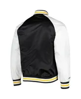 Mitchell & Ness Boston Bruins Satin Black Jacket, Men's, Small