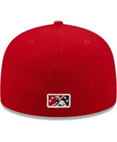 Tacoma Rainiers New Era 59FIFTY White Red R Cap 7 1/4