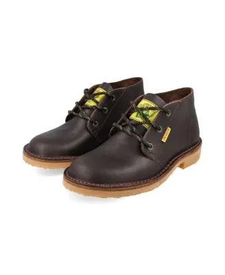 Jim Green Vellie Men's Casual Work Boot Lace-Up Traditional Chukka Boots with Full Grain Suede Leather
