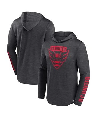 Men's Branded Charcoal D.C. United First Period Space-Dye Pullover Hoodie