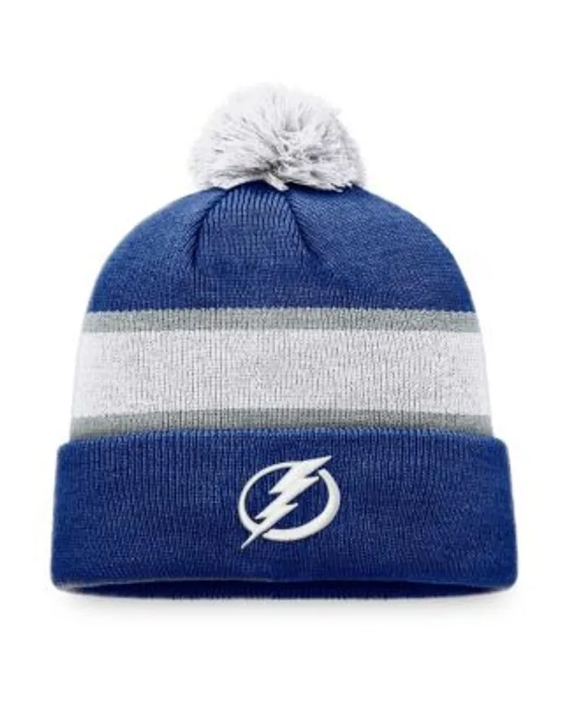 St Louis Blues Yellow Knit Cuff Pom Beanie