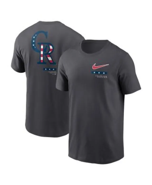 Men's Colorado Rockies Nike Purple Practice Performance T-Shirt
