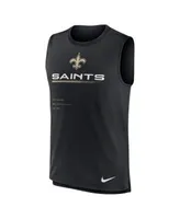 Men's Nike Black New Orleans Saints Muscle Trainer Tank Top