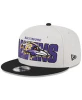 Men's New Era Stone/Black Baltimore Ravens 2023 NFL Draft 9FIFTY Snapback Adjustable Hat