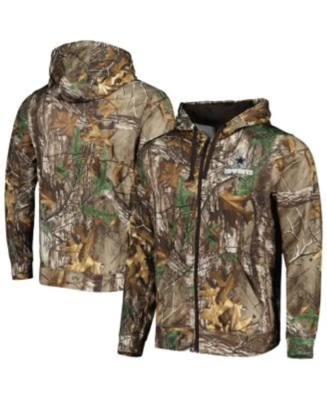 Men's Dunbrooke Realtree Camo Detroit Lions Trophy Tech Fleece Full-Zip  Hoodie