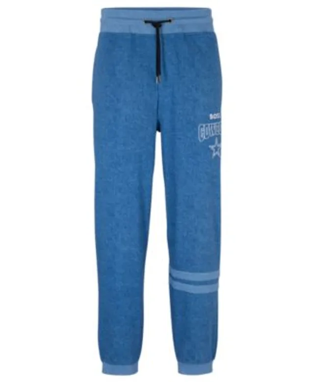 Boss x NFL Cotton-Blend Tracksuit Bottoms with Collaborative branding- Lions | Men's Jogging Pants Size L