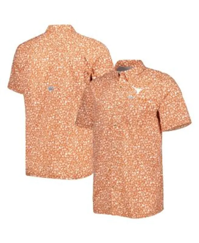 Men's Columbia PFG Texas Orange Texas Longhorns Bonehead Button-Up