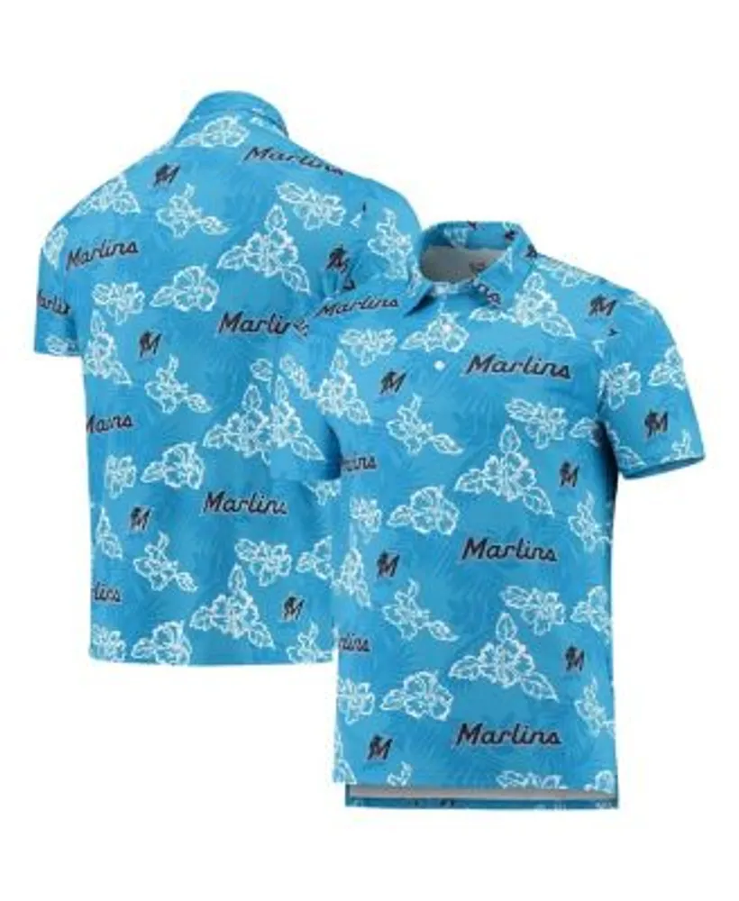 Reyn Spooner Men's Blue Miami Marlins Performance Polo Shirt