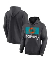 Miami Dolphins Youth Short Sleeve Pullover Hoodie - Heather Gray