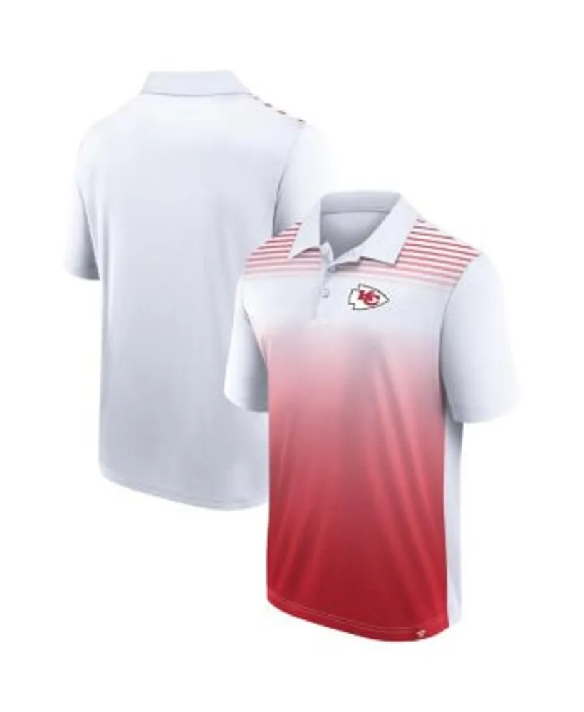 Kansas City Chiefs Red Striped Polo Shirt by Fanatics