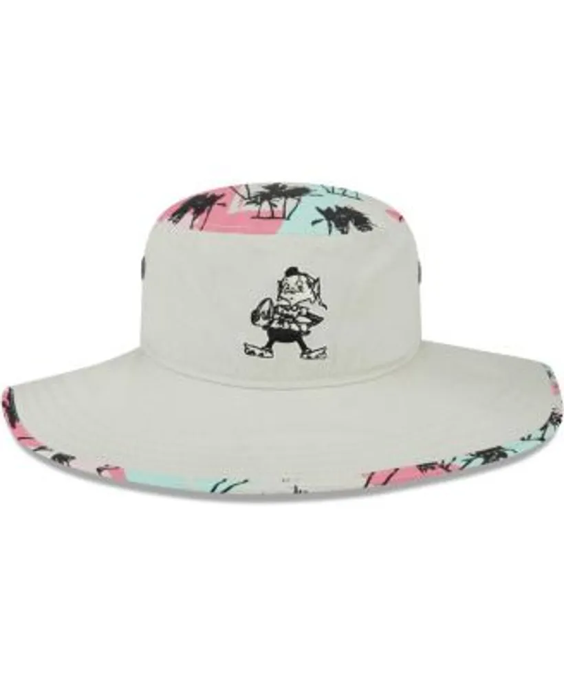 New Era Men's Khaki Cleveland Browns Retro Beachin' Bucket Hat