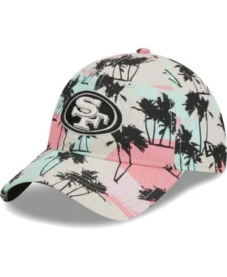 Women's Philadelphia Eagles New Era Cream Retro Beachin 9TWENTY Adjustable  Hat