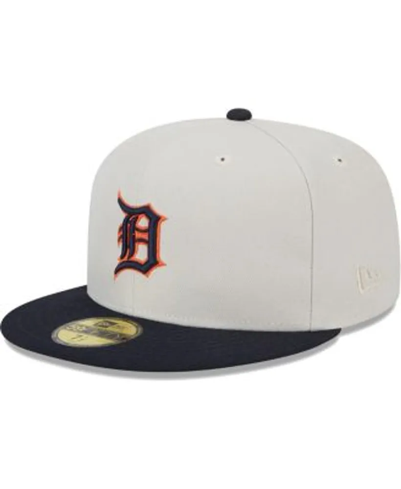 New Era Men's Gray, Navy Detroit Tigers World Class Back Patch 59FIFTY  Fitted Hat