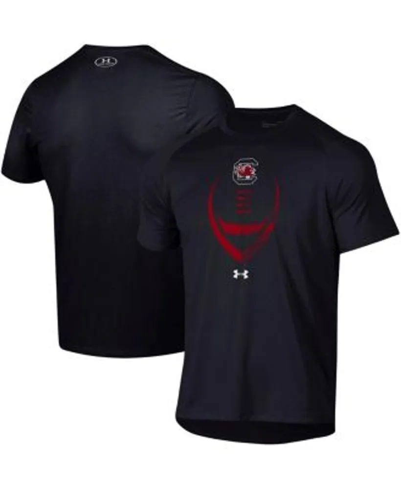 Men's Under Armour Gray South Carolina Gamecocks Baseball Icon Raglan  Performance T-Shirt