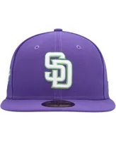 Men's New Era Purple Houston Astros Lime Side Patch 59FIFTY Fitted Hat