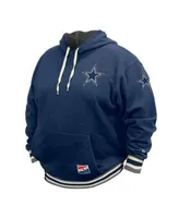 Men's NFL x Staple Navy Dallas Cowboys Split Logo Pullover Hoodie