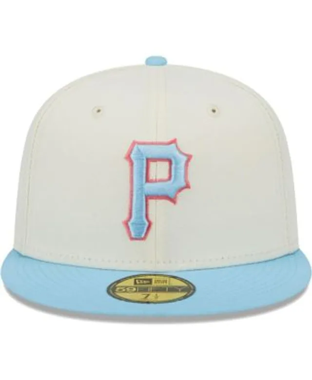 New Era Cream/Light Blue Oakland Athletics Spring Color Two-Tone 59FIFTY Fitted Hat White