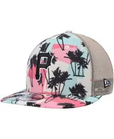 New Era Men's Natural Arizona Diamondbacks Retro Beachin' Trucker 9FIFTY  Snapback Hat