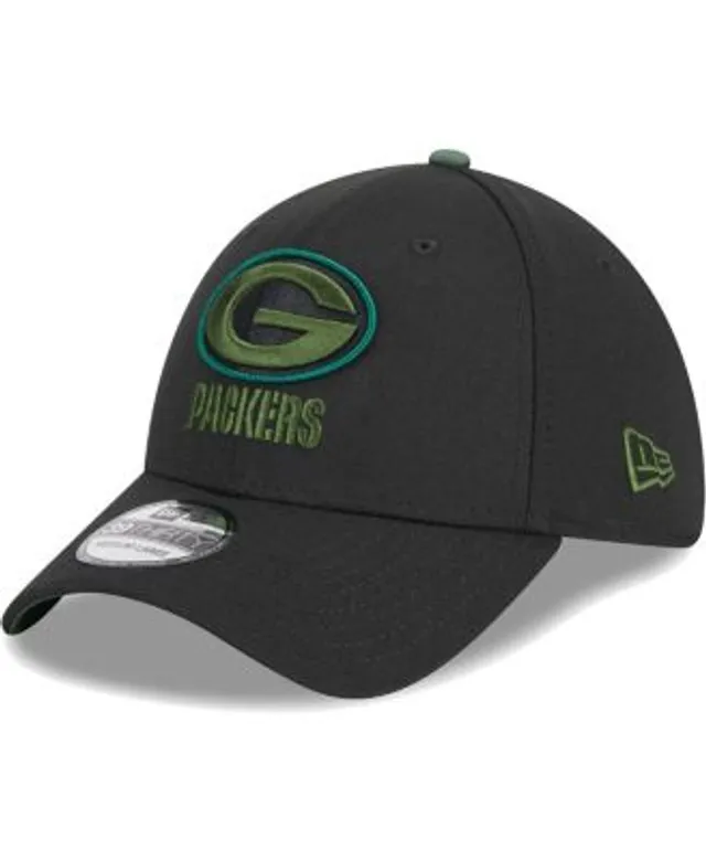 Green Bay Packers New Era 2021 NFL Sideline Road 39THIRTY Flex Hat - Green /Black