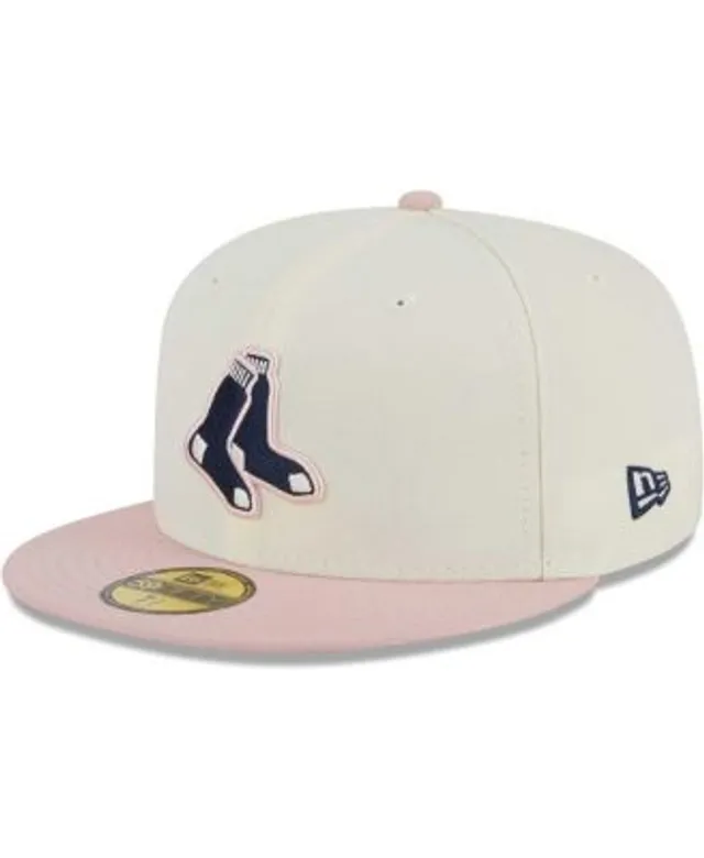 New Era White/Pink New York Yankees Chrome Rogue 59FIFTY Fitted Hat