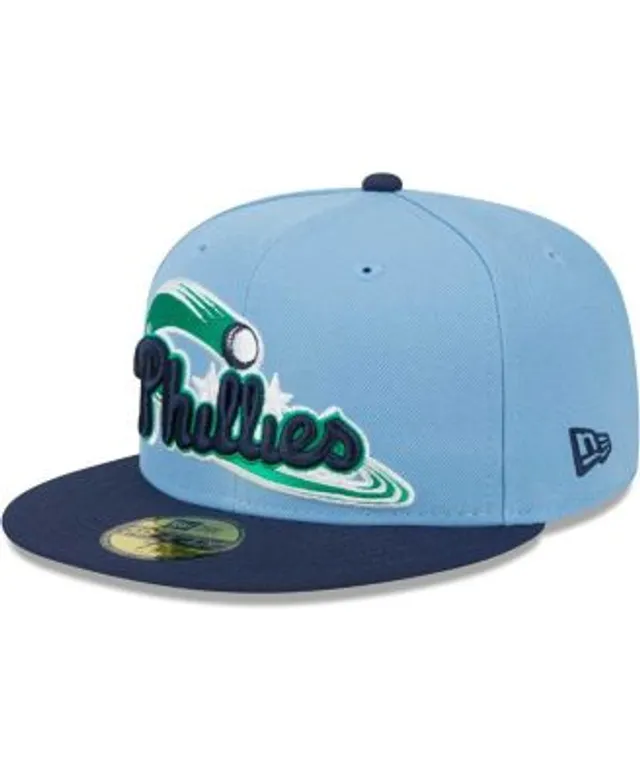 Men's New Era Light blue/navy Kansas City Royals Green Undervisor 59FIFTY Fitted Hat