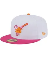 Men's New Era White/Pink San Diego Padres Chrome Rogue 59FIFTY Fitted Hat