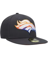 New Era Cream Denver Broncos Chrome Dim 59FIFTY Fitted Hat