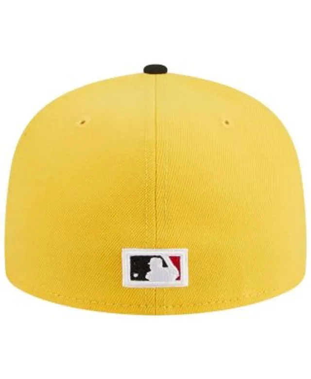 New Era Men's Royal, Yellow Boston Red Sox Empire 59FIFTY Fitted Hat