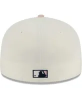 New Era White/Pink Los Angeles Dodgers Chrome Rogue 59FIFTY Fitted Hat