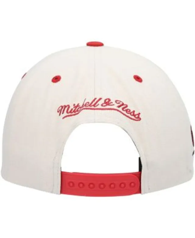Portland Trail Blazers Mitchell & Ness Hardwood Classics Snapback Hat -  Red/Black
