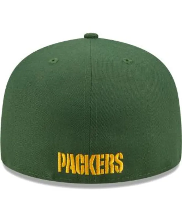 Men's New Era Gold Green Bay Packers Omaha 59FIFTY Hat