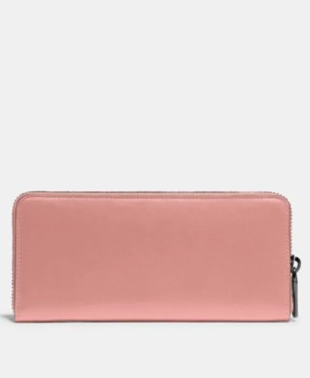 COACH Smooth Leather Slim Accordion Zip-Around Wallet - Macy's