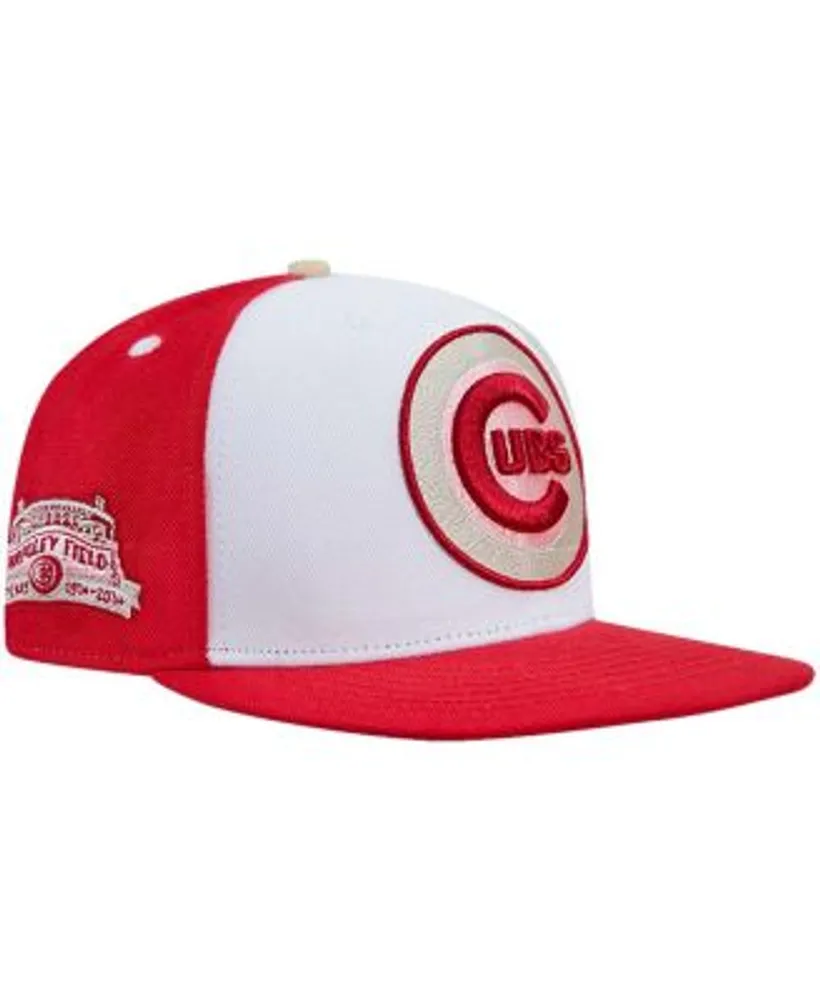 Pro Standard Men's White, Red Chicago Cubs Strawberry Ice Cream Drip Snapback  Hat