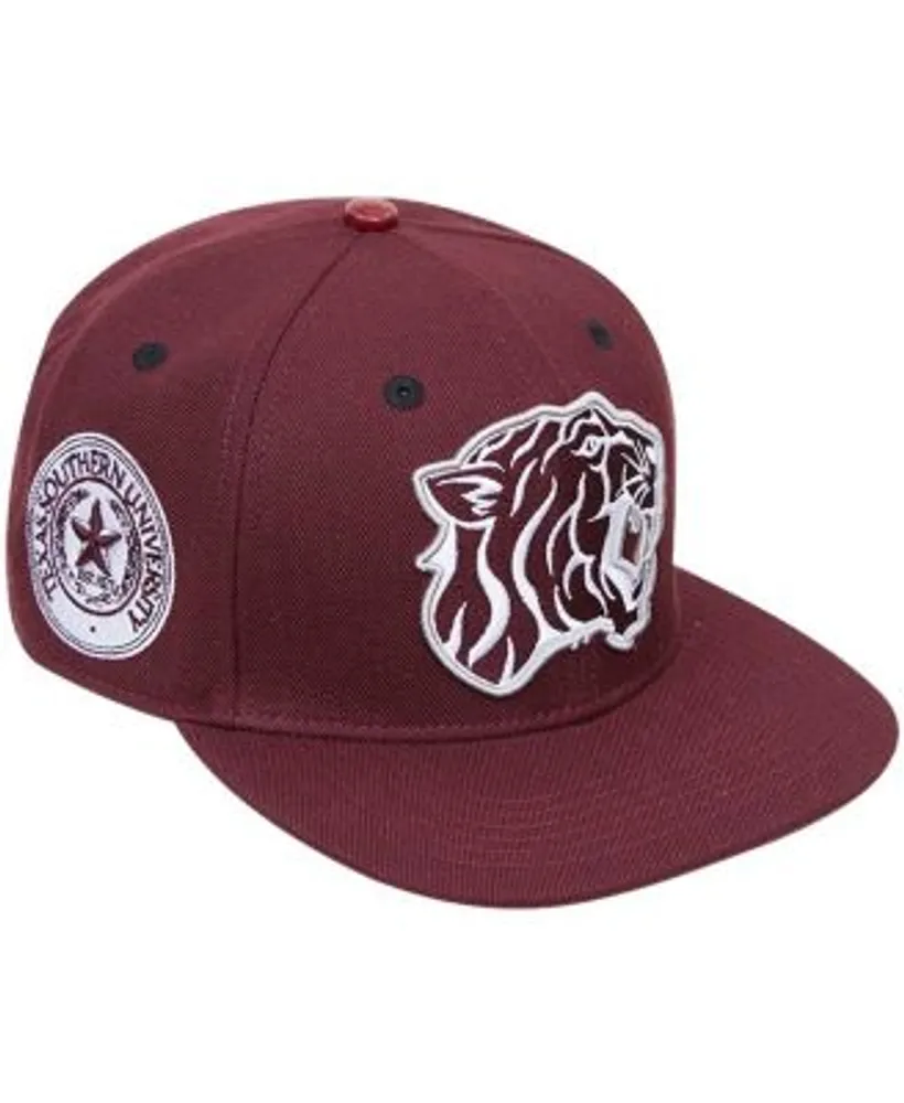 Pro Standard Morehouse Maroon Tigers White Mascot Evergreen Wool Snapback  Hat