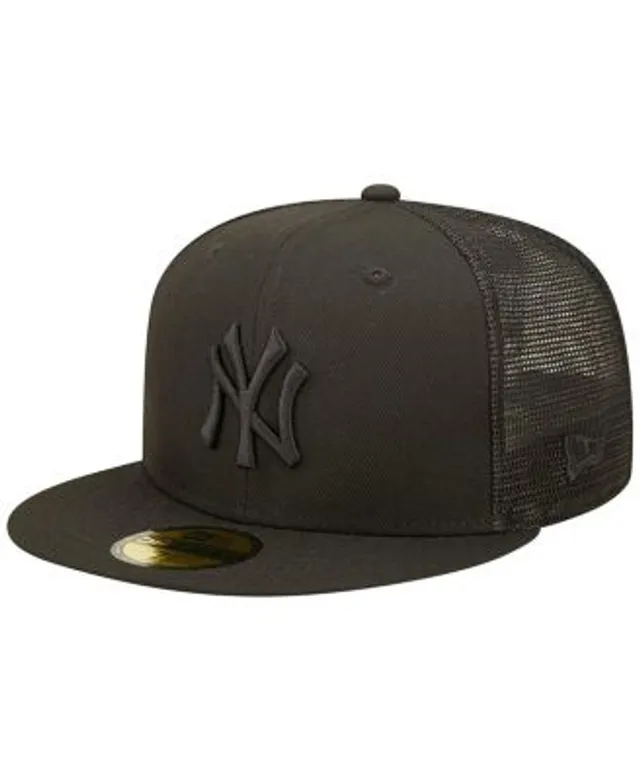 47 Brand New York Yankees Dark Gray Pink CLEAN UP Cap - Macy's